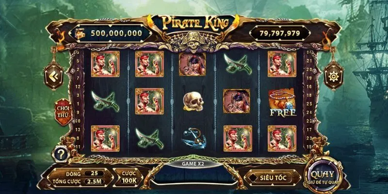 Pirate King 68 Game Bài - Trò Chơi Đổi Thưởng Cực Khủng 4 Hội viên cần nắm rõ các biểu tượng trong Pirate King khi tham gia tại 68gamebai