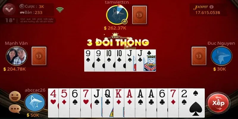 Chinh Phục Tiến Lên Miền Nam 68 Game Bài Kiếm Tiền Liền Tay 4 Nên tận dụng bài để chặt heo mang về lợi nhuận cho bản thân